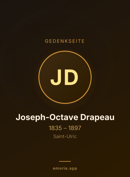 Gedenkportrait von Joseph-Octave Drapeau