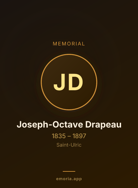 Memorial portrait of Joseph-Octave Drapeau