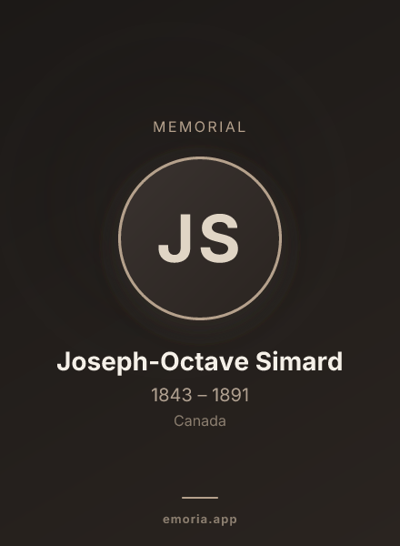 Memorial portrait of Joseph-Octave Simard