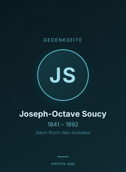Gedenkportrait von Joseph-Octave Soucy