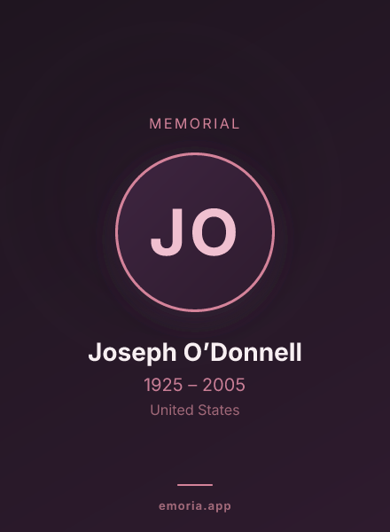 Memorial portrait of Joseph O’Donnell