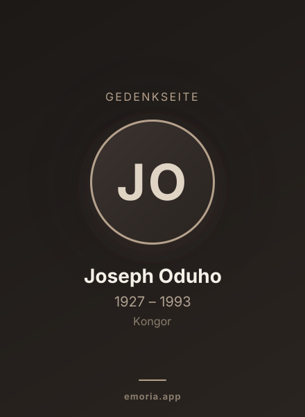 Gedenkportrait von Joseph Oduho