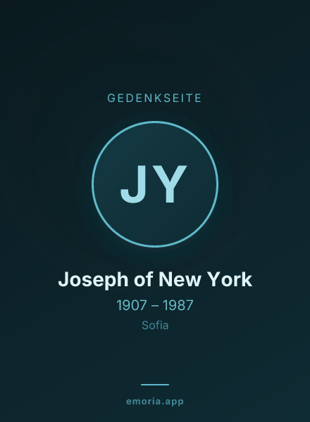 Gedenkportrait von Joseph of New York