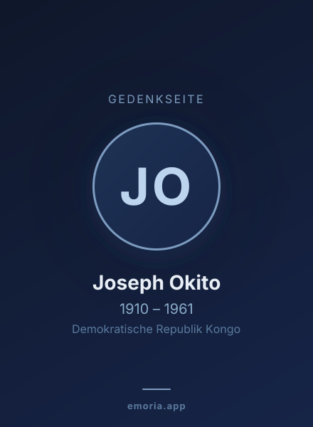 Gedenkportrait von Joseph Okito