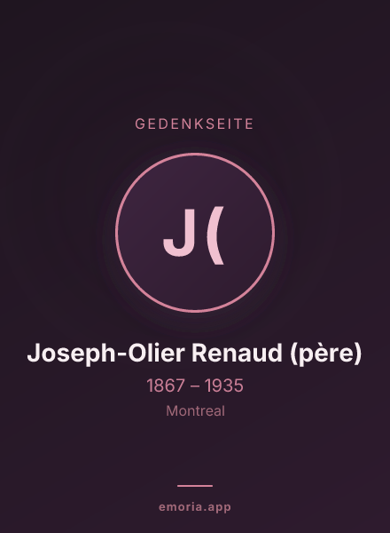 Gedenkportrait von Joseph-Olier Renaud (père)