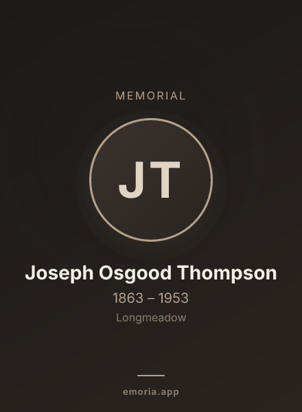 Memorial portrait of Joseph Osgood Thompson