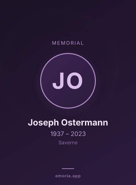 Memorial portrait of Joseph Ostermann