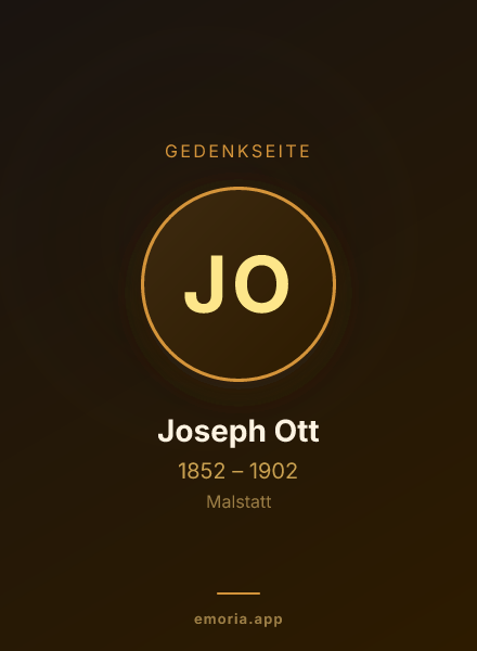Gedenkportrait von Joseph Ott
