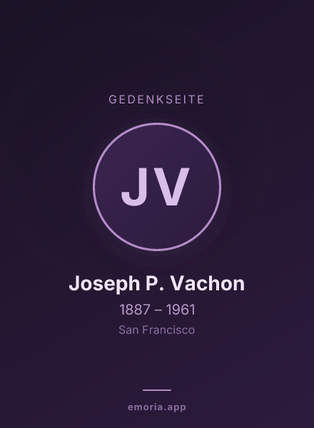 Gedenkportrait von Joseph P. Vachon