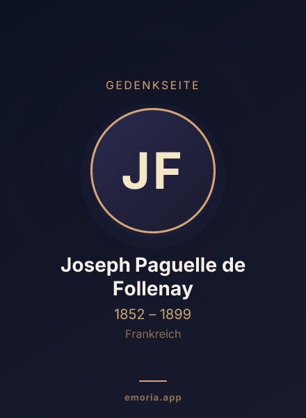 Gedenkportrait von Joseph Paguelle de Follenay