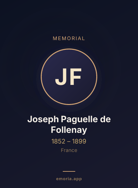 Memorial portrait of Joseph Paguelle de Follenay