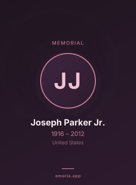 Memorial portrait of Joseph Parker Jr.