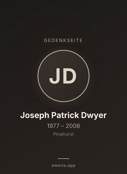 Gedenkportrait von Joseph Patrick Dwyer