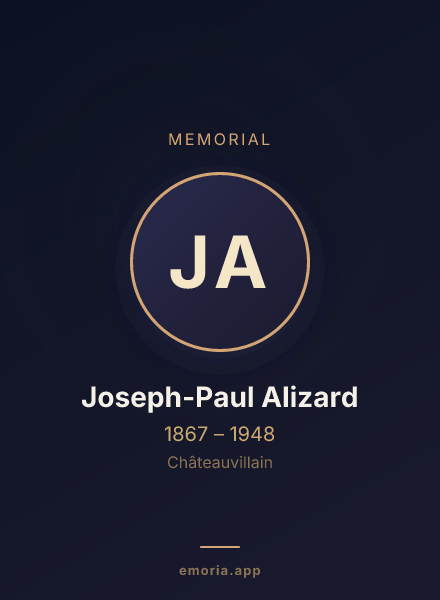 Memorial portrait of Joseph-Paul Alizard