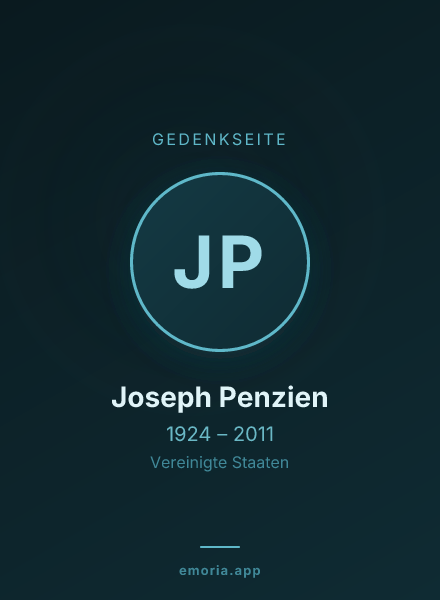 Gedenkportrait von Joseph Penzien