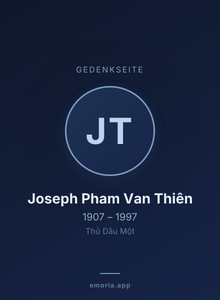 Gedenkportrait von Joseph Pham Van Thiên