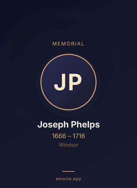 Memorial portrait of Joseph Phelps