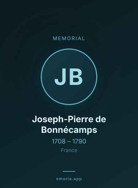 Memorial portrait of Joseph-Pierre de Bonnécamps