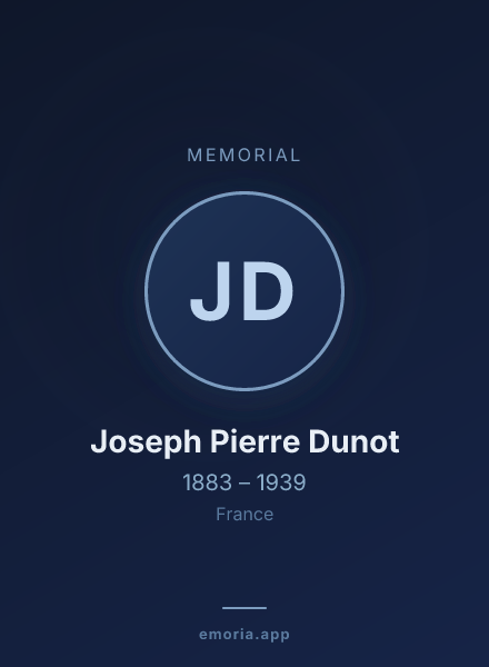 Memorial portrait of Joseph Pierre Dunot