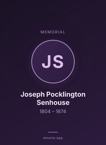 Memorial portrait of Joseph Pocklington Senhouse