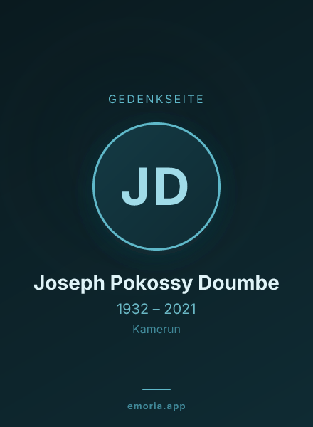 Gedenkportrait von Joseph Pokossy Doumbe