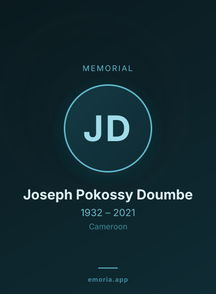 Memorial portrait of Joseph Pokossy Doumbe