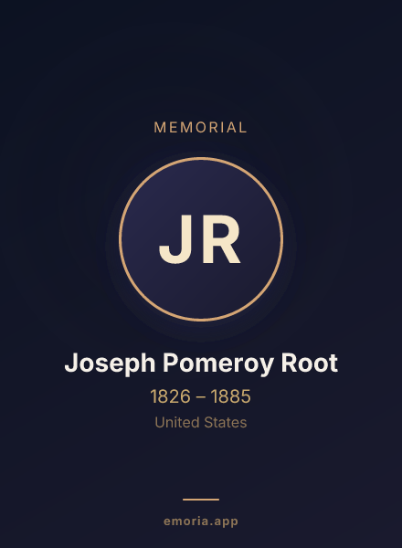 Memorial portrait of Joseph Pomeroy Root