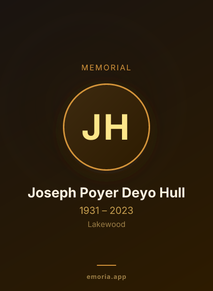 Memorial portrait of Joseph Poyer Deyo Hull