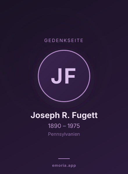 Gedenkportrait von Joseph R. Fugett