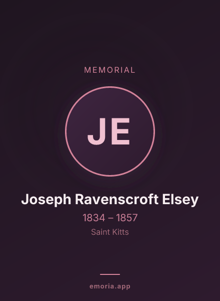 Memorial portrait of Joseph Ravenscroft Elsey