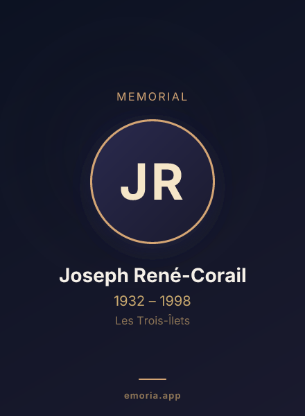 Memorial portrait of Joseph René-Corail
