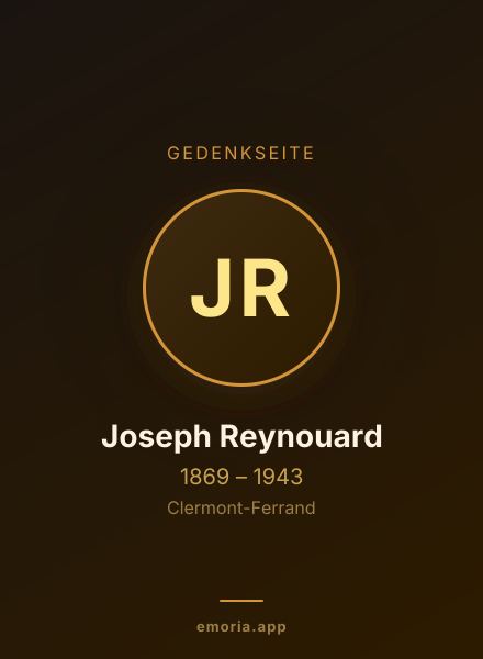 Gedenkportrait von Joseph Reynouard