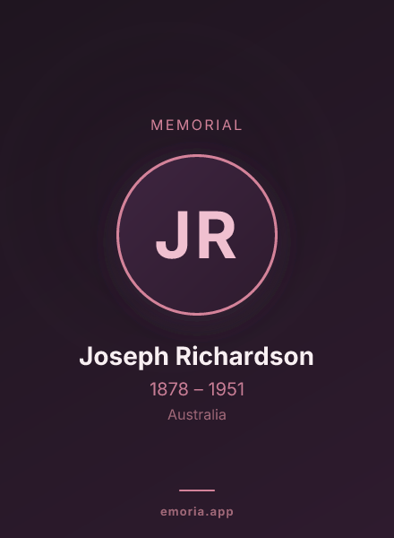 Memorial portrait of Joseph Richardson