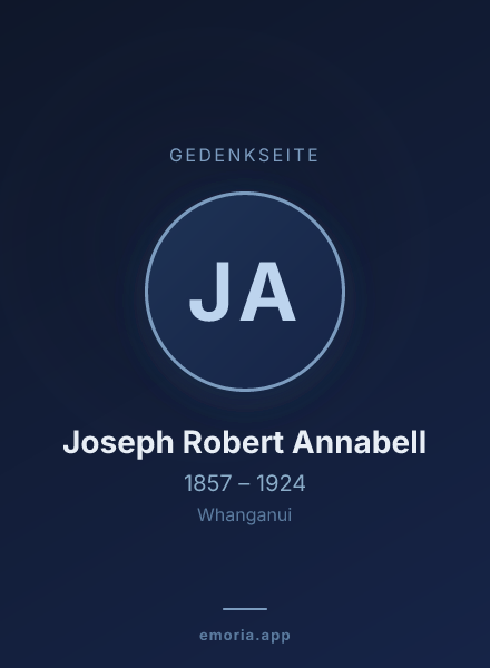 Gedenkportrait von Joseph Robert Annabell