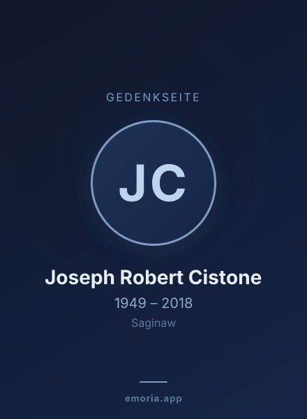 Gedenkportrait von Joseph Robert Cistone