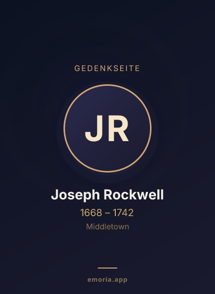 Gedenkportrait von Joseph Rockwell