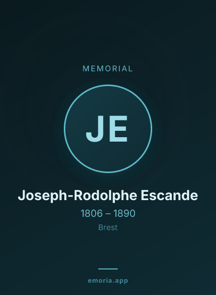 Memorial portrait of Joseph-Rodolphe Escande