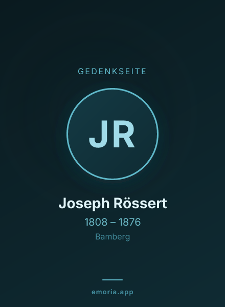 Gedenkportrait von Joseph Rössert