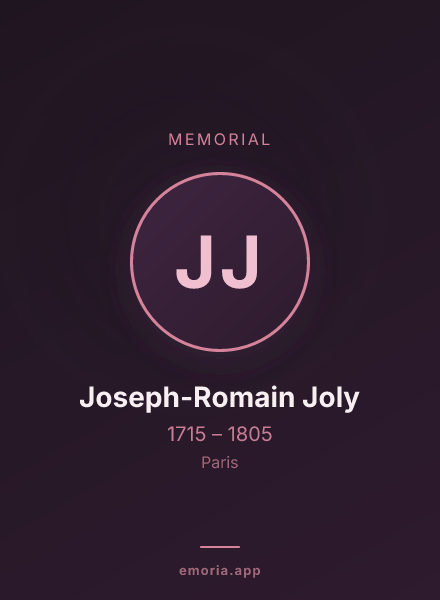 Memorial portrait of Joseph-Romain Joly