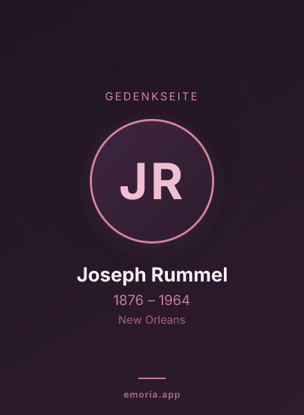 Gedenkportrait von Joseph Rummel