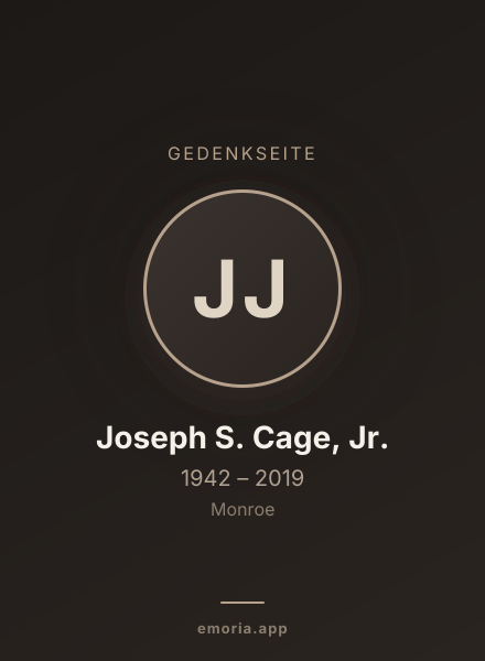Gedenkportrait von Joseph S. Cage, Jr.