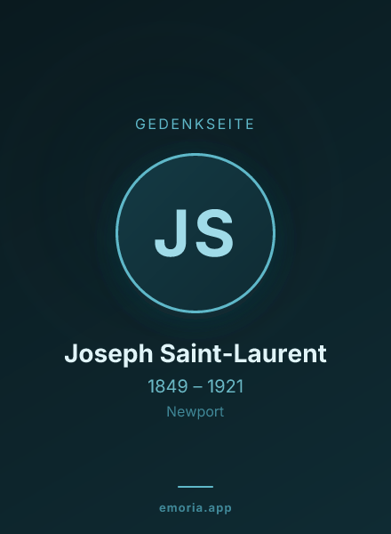Gedenkportrait von Joseph Saint-Laurent