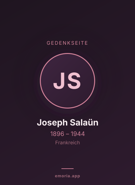 Gedenkportrait von Joseph Salaün