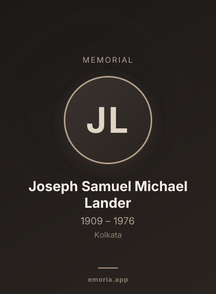 Memorial portrait of Joseph Samuel Michael Lander