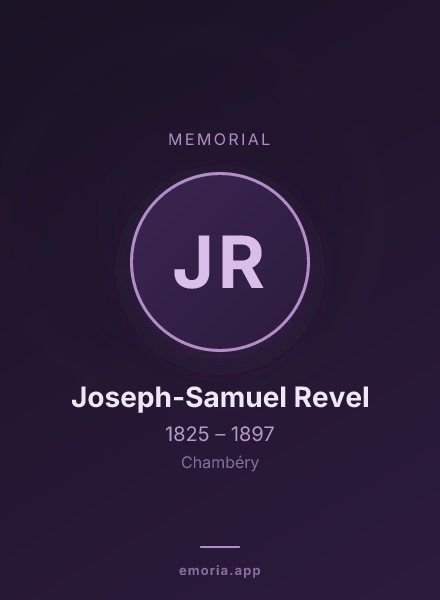 Memorial portrait of Joseph-Samuel Revel