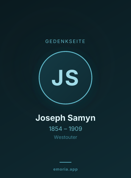 Gedenkportrait von Joseph Samyn