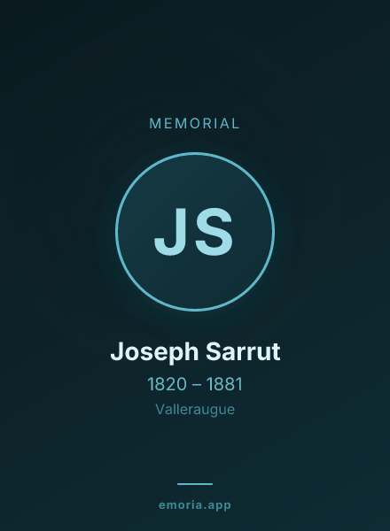 Memorial portrait of Joseph Sarrut