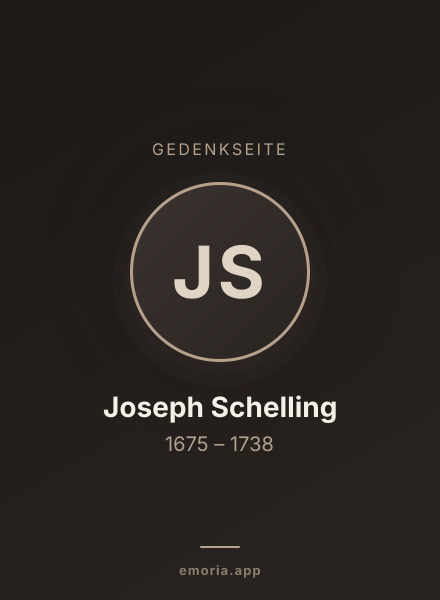 Gedenkportrait von Joseph Schelling