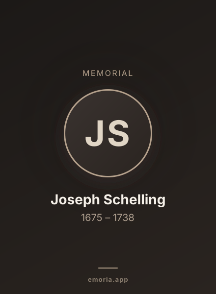 Memorial portrait of Joseph Schelling