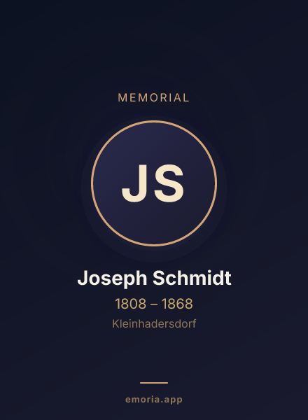 Memorial portrait of Joseph Schmidt